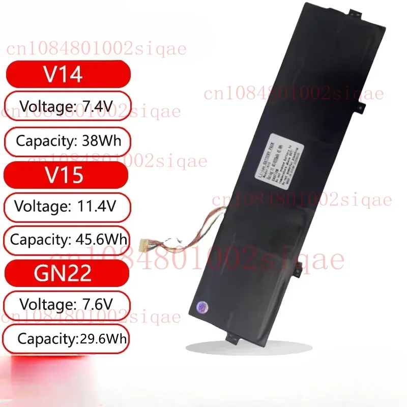 

New V14 V15 GN22 Laptop Battery For Dere V14 V15 R12 Pro,M12 MBook M11 R6 R9 Daysky V7 V9 15.6" Inch V15MAX ZWH15 GB9254 GB4943%