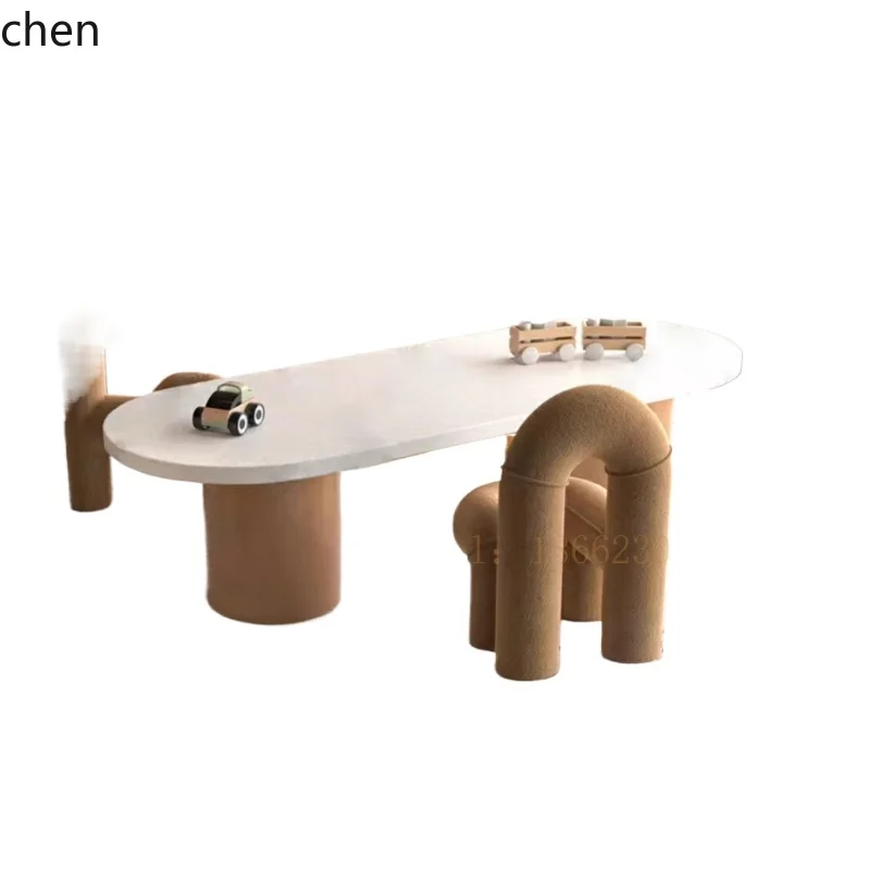 

XL children's activity area table and chair combination overhead floor entertainment area learning handmade painting table