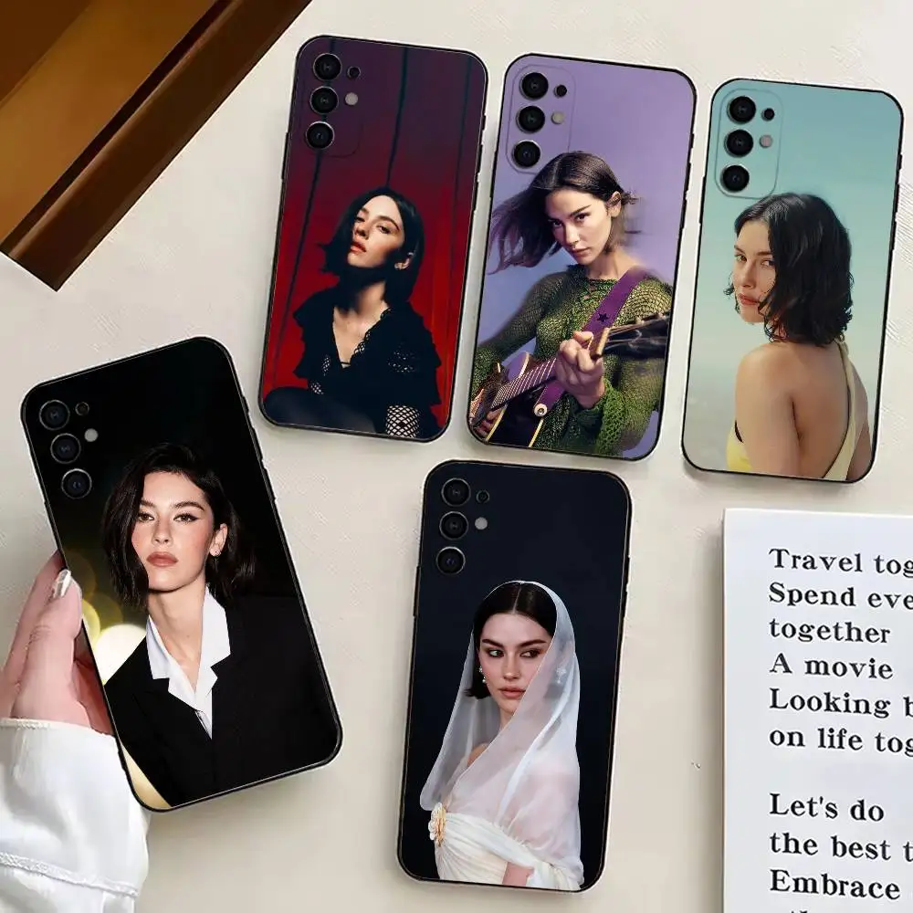 

Singer G-Gracie Abrams GA Beauty Phone Case Black Silicone Soft For Samsung S25,S24,S21,S22,S23,S30,Ultra,S20,Plus,Fe,Lite