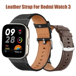 Leather Strap For Redmi Watch 3 Smart Watch Band Replacement Bracelet For Xiaomi Redmi Watch 3 Wristband Correa Belt Accessories