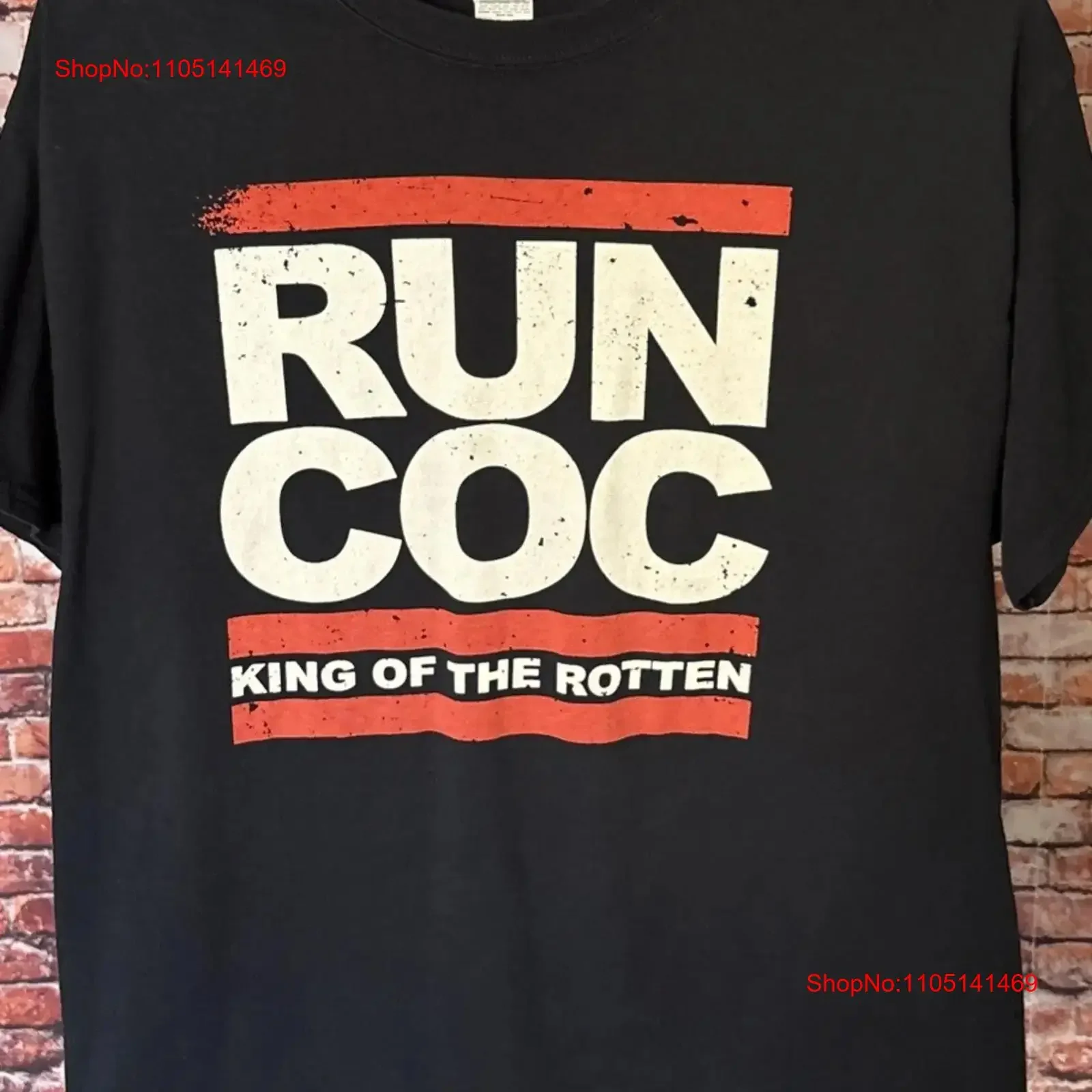 Corrosion Of Conformity Run COC King The Rotten Band T Shirt Size XL vintage Washed Slightly designer clothes streetwear
