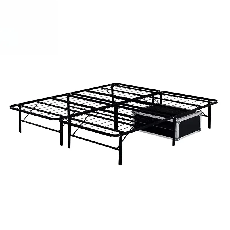 Frame Sturdy Support Quiet No Noise Quick Easy Setup Folding Bed Base Platform Bed Frame