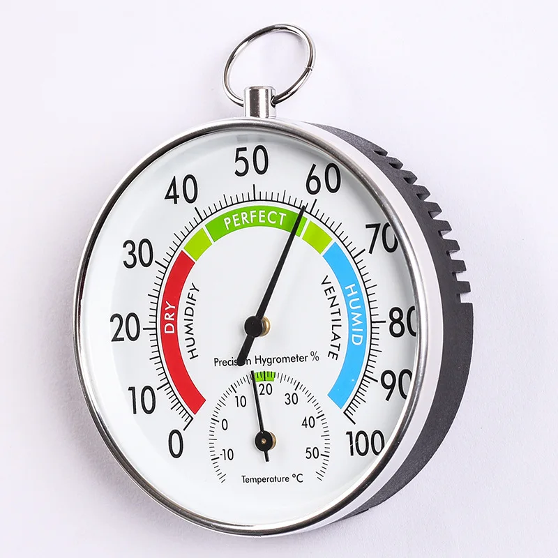 Practical 10cm Thermometer Hygrometer Temperature Humidity Gauge 2 in 1 for Greenhouse Planting Conditions