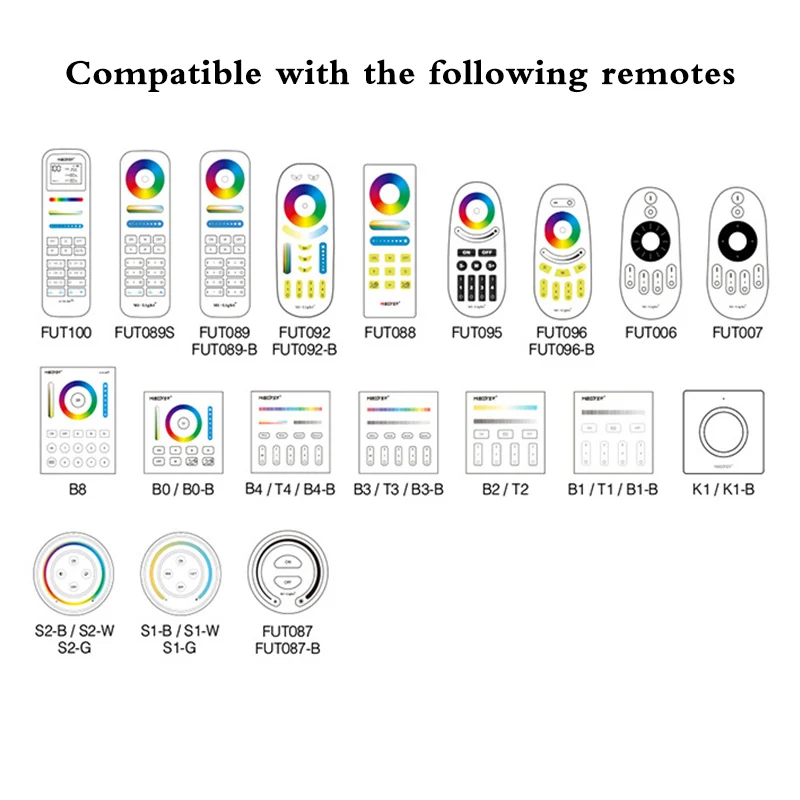 5 in 1 ZigBee 3,0 LED-Strip-Controller unterstützen Musik rhythmus und 2,4 GHz Fernbedienung Tuya Wifi App Max 15a DC12V 24V 48V Dimmer