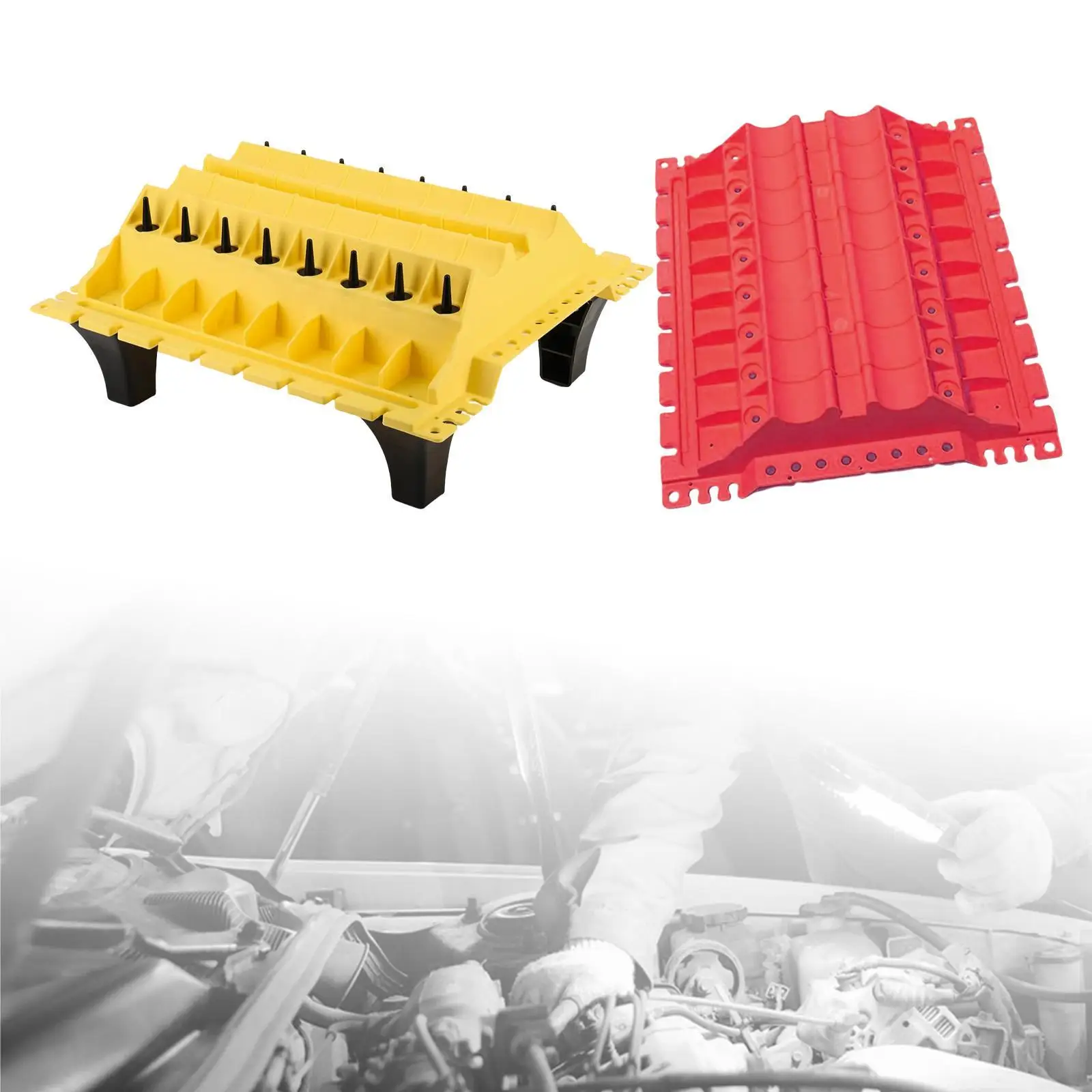 Engine Maintenance Spare Parts Storage Stand XC1569 Accessories Sturdy Professional Valves Tool Organizer Camshafts Organizer