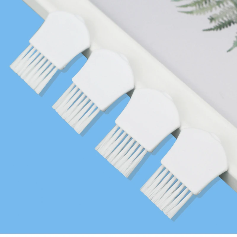 10pcs Mini Cleaning Brushes Anti Static Nylon Bristle PP Handle White 4.5cm Clean Computer Keyboard Mobile Phone Maintenance