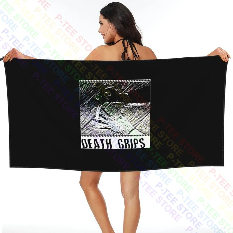 Talented Black–Hello Death Grips Quick dry Towel Wrapped Bathrobe Superfine fiber