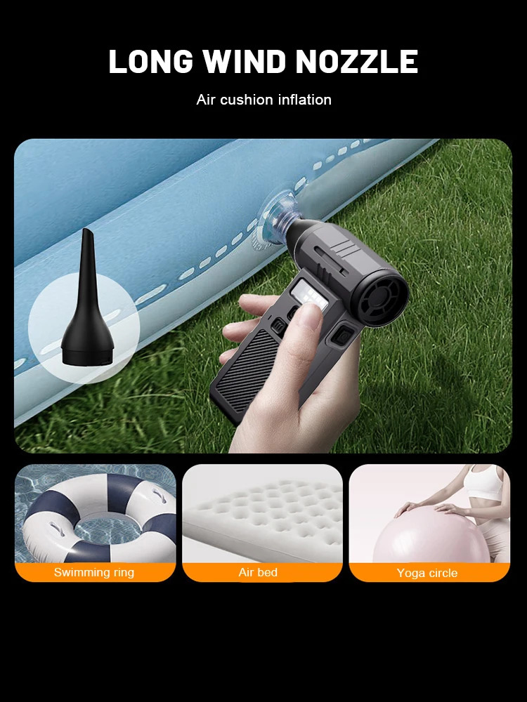 

Powerful 800000 RPM Violent Fan Strong Dust Blower Mini Turbo Jet Fan Rechargeable 58m/s Turbo Fan Powerful Blower for Cleaning