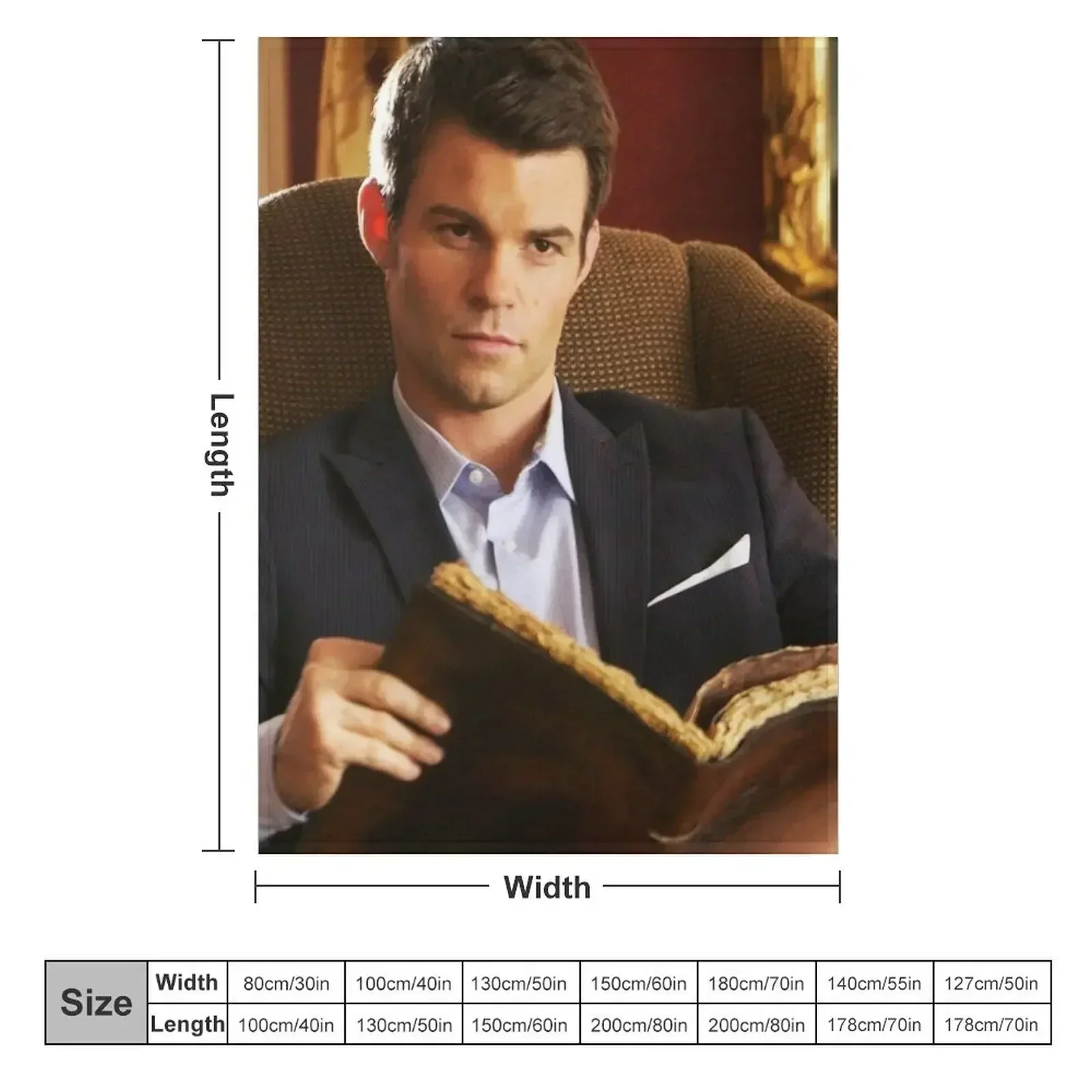 elijah mikaelson Throw Blanket couch cozy soft plush fuzzy picnic outdoor blanket