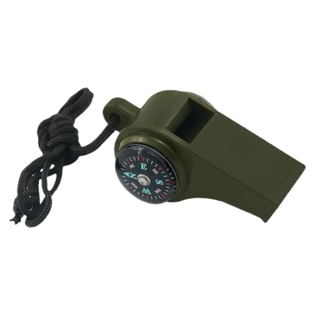 

Life-saving Multifunctional Whistle Travel Compass Key Nylon Hiking Camping Thermometer