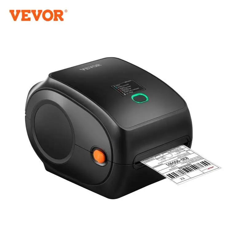 VEVOR Bluetooth Stampante Termica, Stampante per Etichette Edesive 4x6, Etichettatrice Termica Compatibile a Windows/MAC OS/Linux/Chromebook, Supporta DHL, USPS, FedEx, Shopify, Ebay, Amazon ecc.