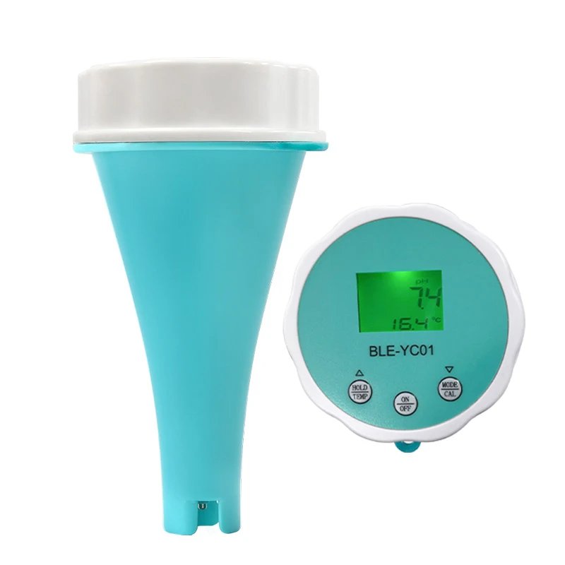 6-in-1 Residual Chlorine Monitor PH/ORP/EC/TDS Digital Water Tester Backlit LCD Display Smart Equipment Bluetooth-compatible