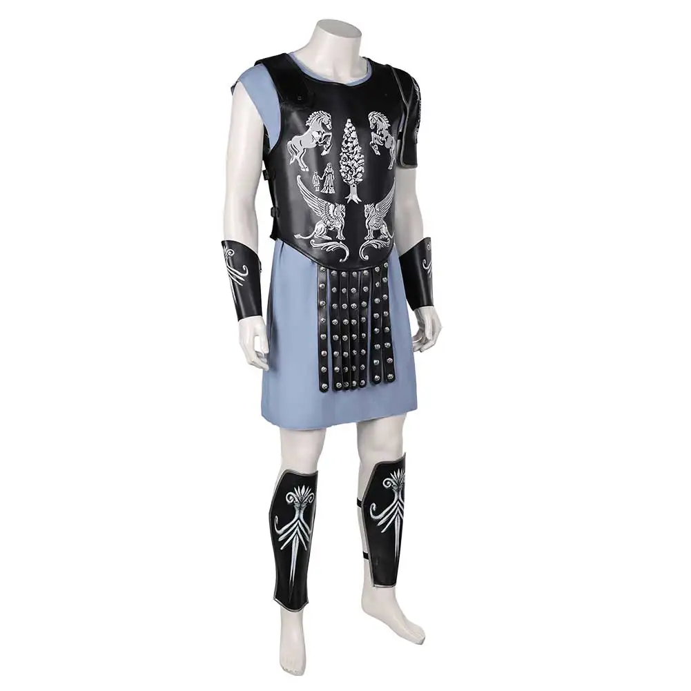 Gladiatore Travestimento Lucius Cosplay Macrinus Costume Uomini adulti Armatura medievale Gilet da battaglia Abiti Vestito da festa di carnevale di Halloween