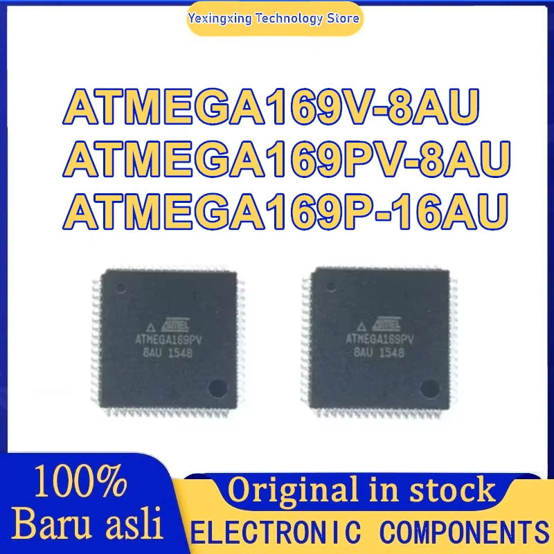 ATMEGA169PV-8AU ATMEGA169P-16AU ATMEGA169V-8AU ATMEGA169PV ATMEGA169P ATMEGA169V ATMEGA169 ATMEGA IC MCU Chip TQFP-64 in Stock