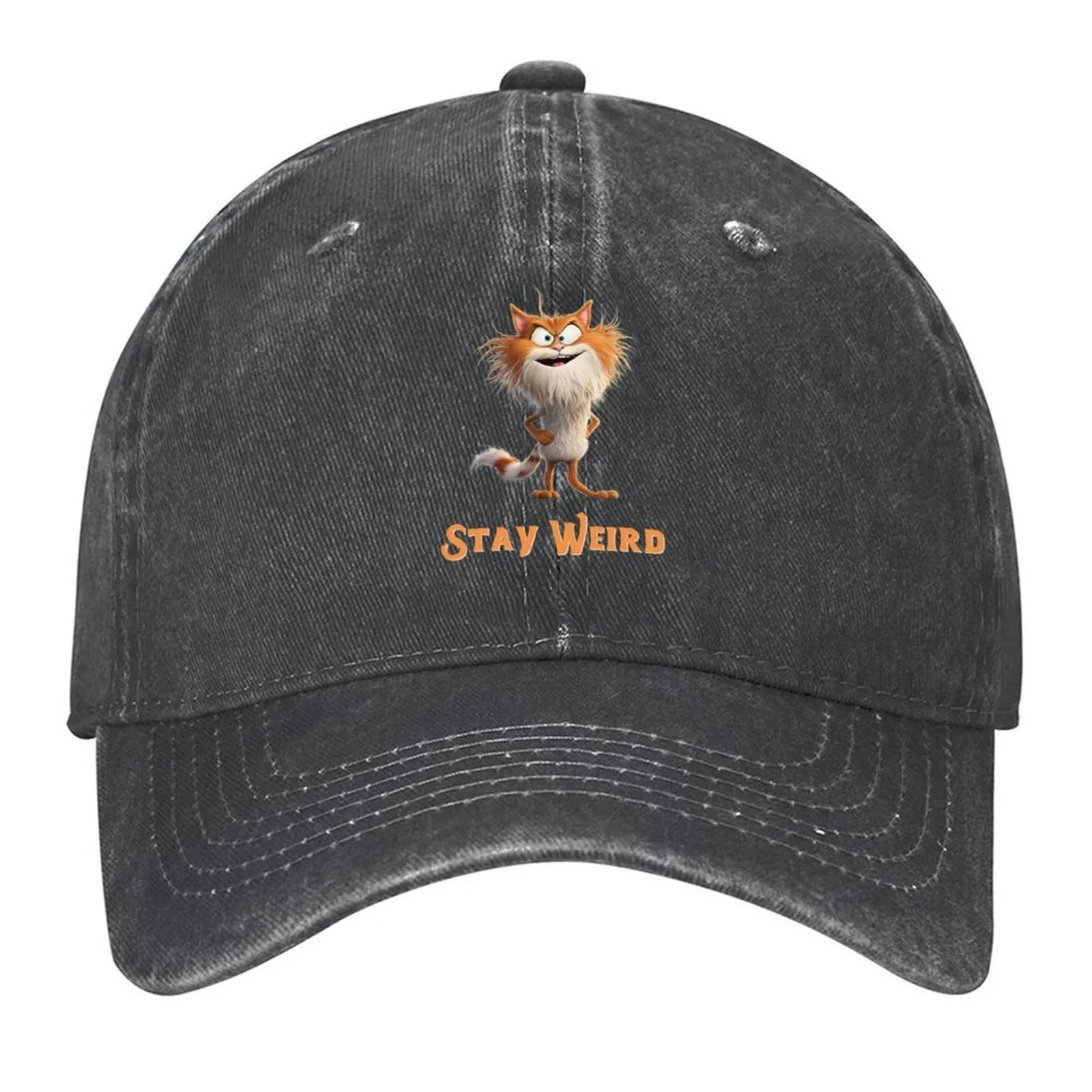 

Stay Weird cat Baseball Cap Unique hats Thermal Visor fashionable custom caps For Men Women's