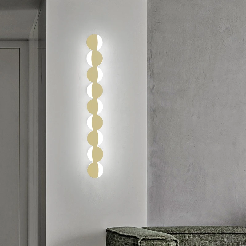 Imagem -03 - Lâmpadas de Parede Led Esféricas Modernas para Decoração de Casa Tira Longa Quarto Lâmpada de Cabeceira Sala Sofá Luz Luxo Novo