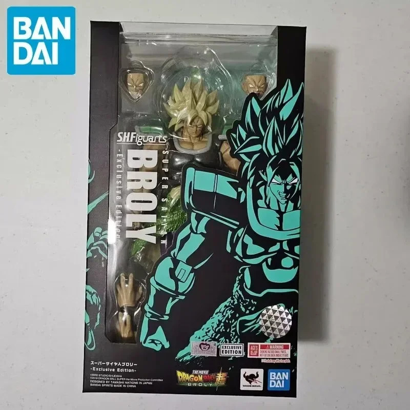 In Stock Bandai Dragon Ball S.h.figuarts Nycc Super Saiyan Broly Exclusive Edition Figurine Anime Action Figure Model Toys Gifts