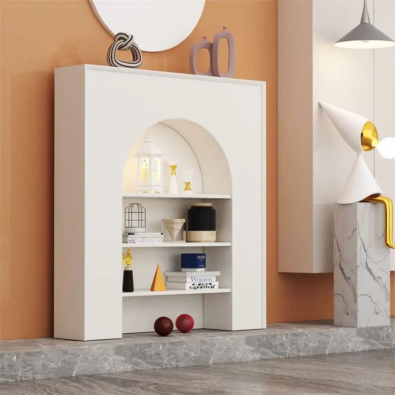 Wit dressoir Woonkamerkasten Luxe organisator Woonkamerkasten Displayopslag Gabinetes De Almacenamiento Meubels