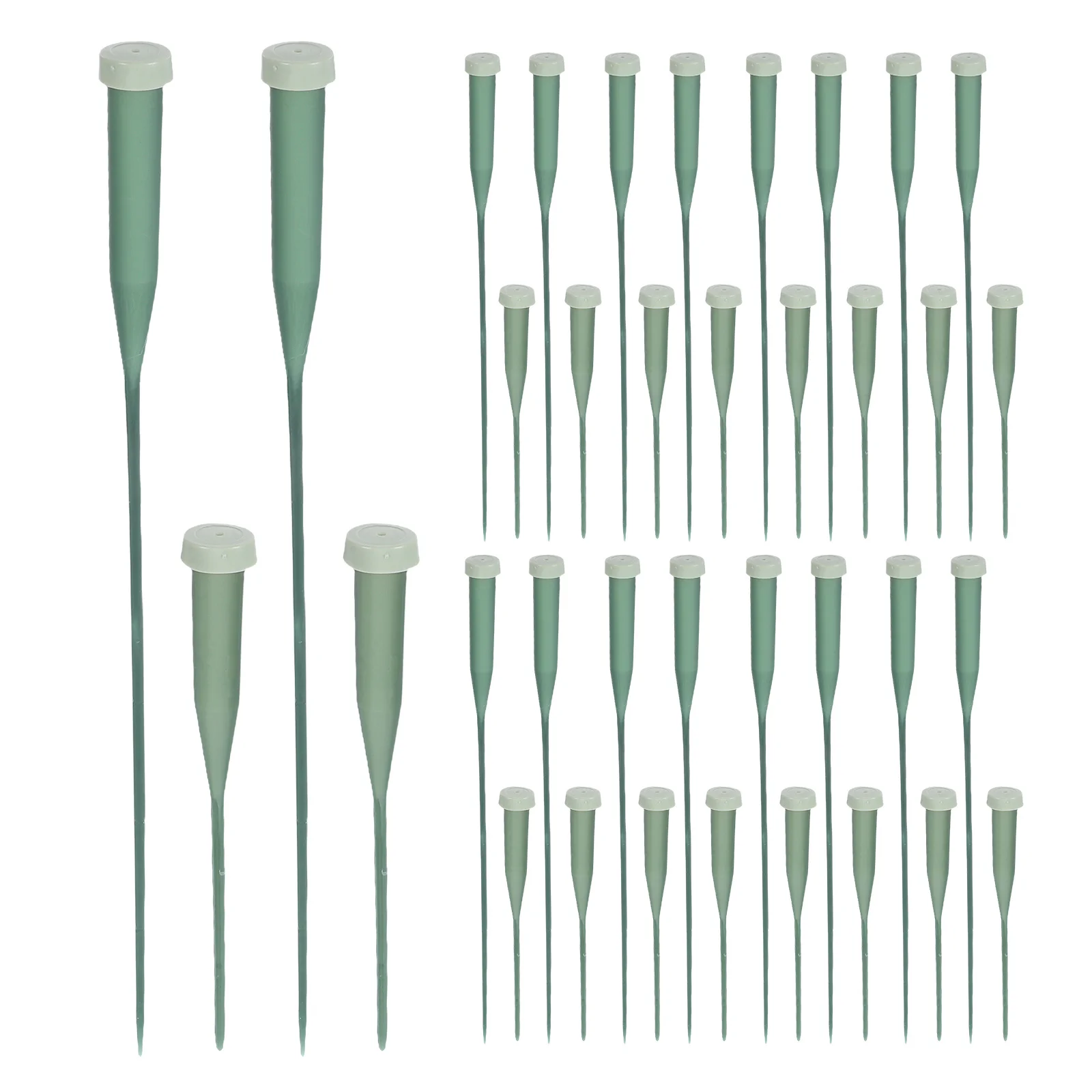

50Pcs Flower Stem Water Vials with Caps Portable Plastic Floral Tubes for Hydrated Arrangements Travel Office Decoration