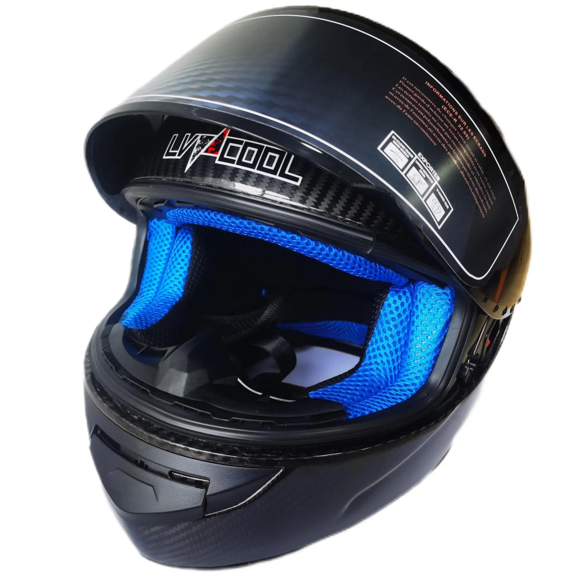 Real all-inclusive carbon fiber helmet. High-end motorcycle helmet.