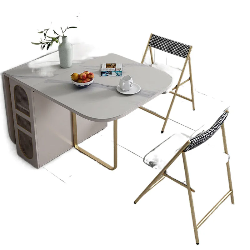 طاولة طعام وكراسي قابلة للطي، شقة صغيرة، حديثة وبسيطة، متعددة الوظائف، موفرة للمساحة، طعام منزلي تلسكوبي