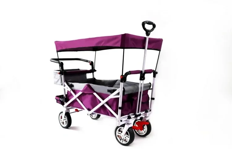 Beach Trolley Folding Camping Outdoor Wagon Camping Cart Camp Fold Wagon