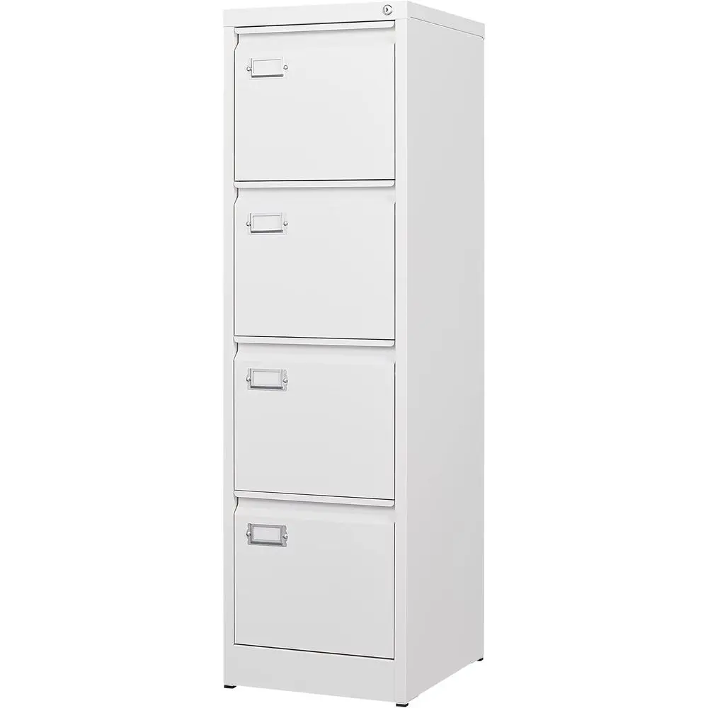 Metal Storage Cabinet with Lock for Home or Office, A4/Legal Size, Narrow, Requires Assembly