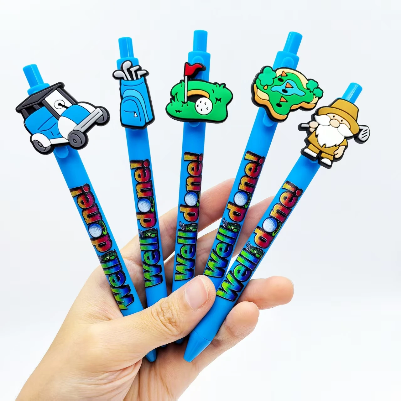 5pcs/10pcs/12pcs/16pcs Golf sports series Ballpoint pens, gift pens for golf enthusiasts, writing pens for sports lovers