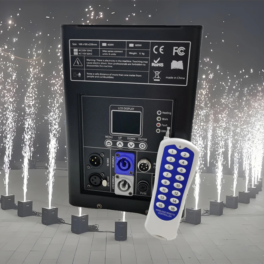 Professional 600W Cold Spark Machine Stage Effect Equipment For Wedding Party Concert Club DJ Disco Performance