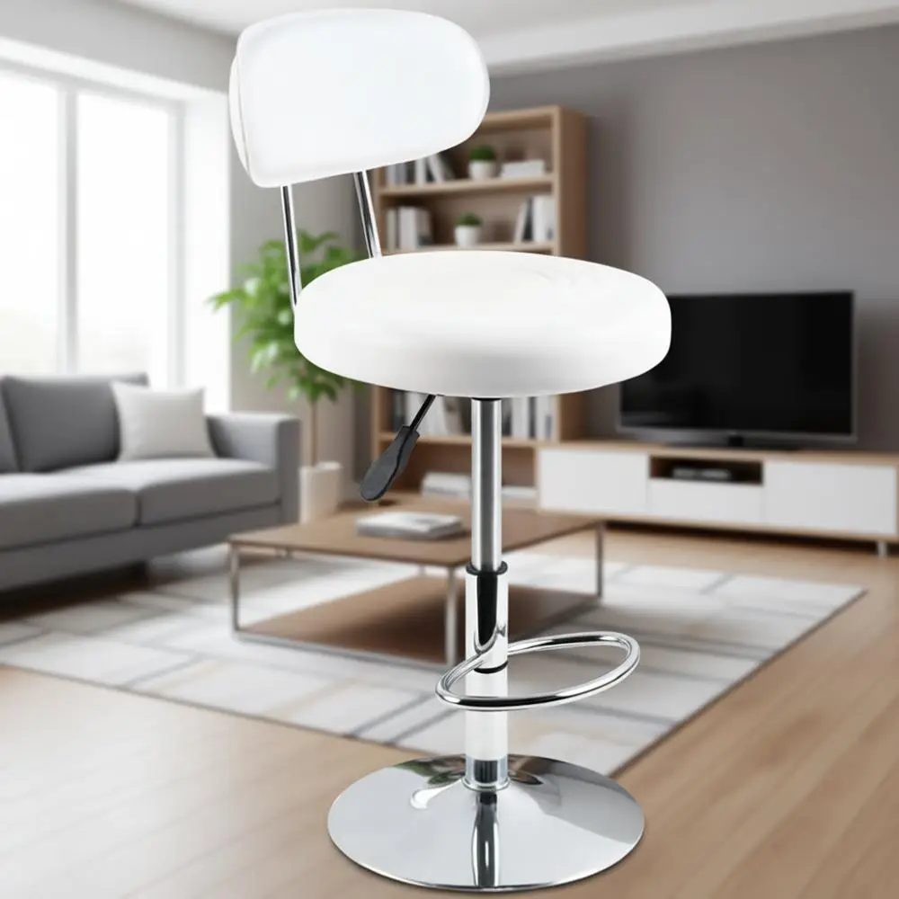 

Поворотное кресло из искусственной кожи с подголовником для парикмахерских, маникюрных салонов, тату-салонов и офисов