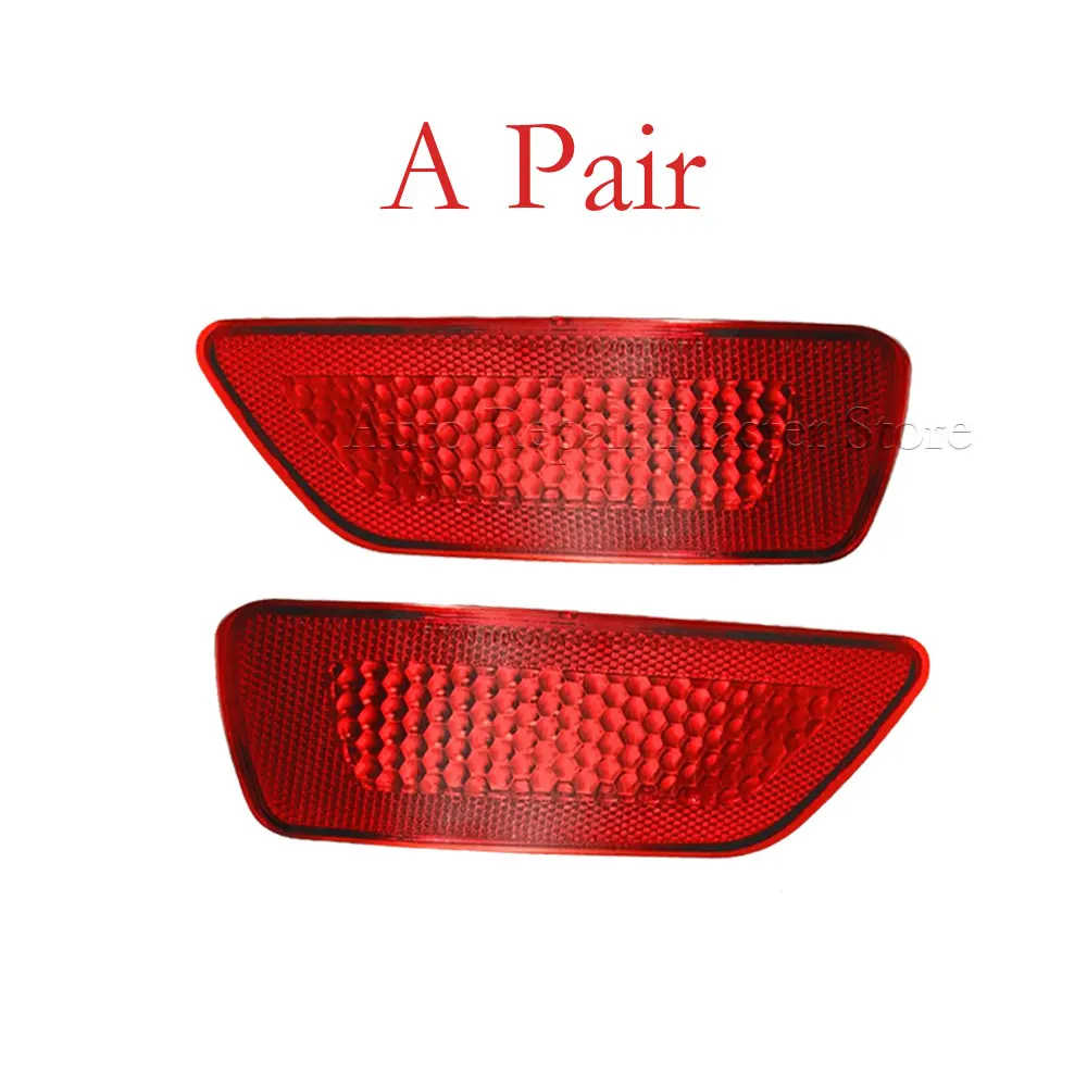1/2pcs Car Red Tail Warning Reflector Light Shell For Grand Cherokee Compass Dodge Journey Bumper Fog Lamp Lens Cover 57010720AC view 6