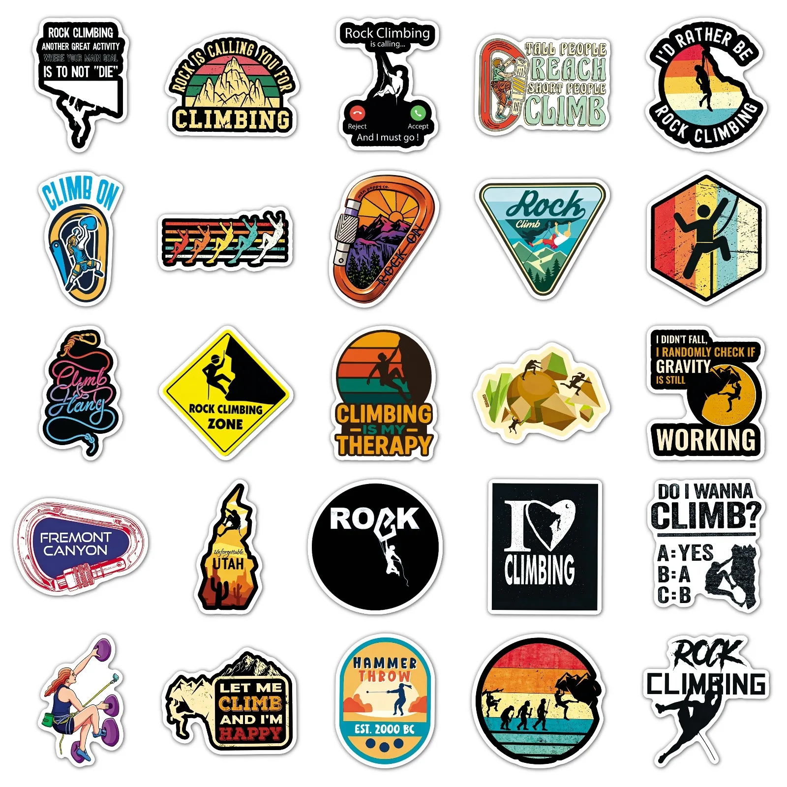 50 Adesivos de Escalada para E - Outdoor Adventure Sports avaliação e preço