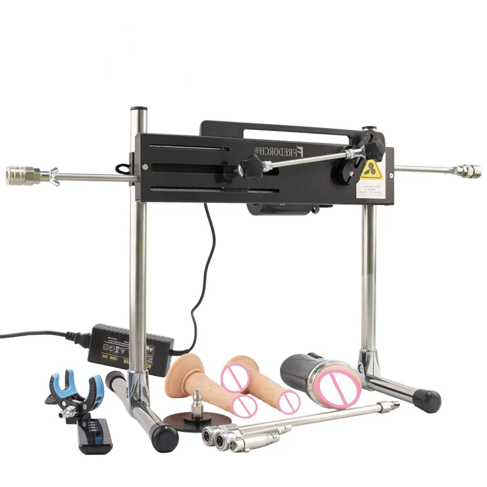 F7S 120W Powerful Sex Machine with APP and Remote Control - 3-15cm Adjustable Race, Silent Motor, Compatible with Large Dildos