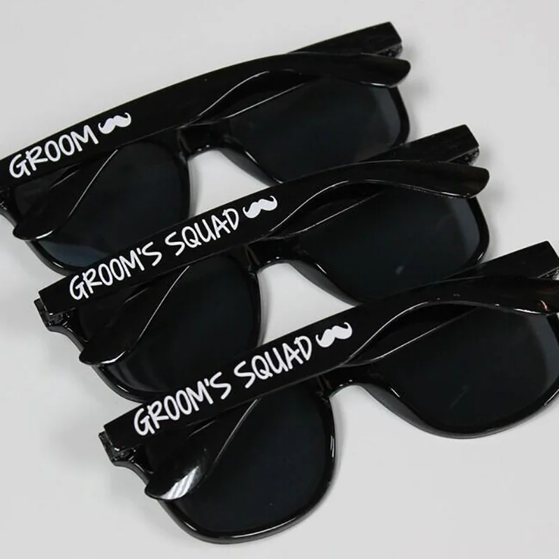 Groom squad Sunglasses summer beach pool Wedding engagement bachelor party decoration Best Man Groomsman usher Proposal gift