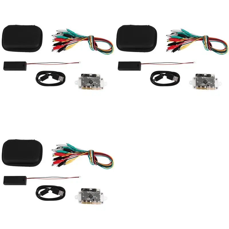 

3X Microbit Single Board V2 Kit BBC Micro:Bit Board Built-In Speaker And Microphone Support Machine Learning