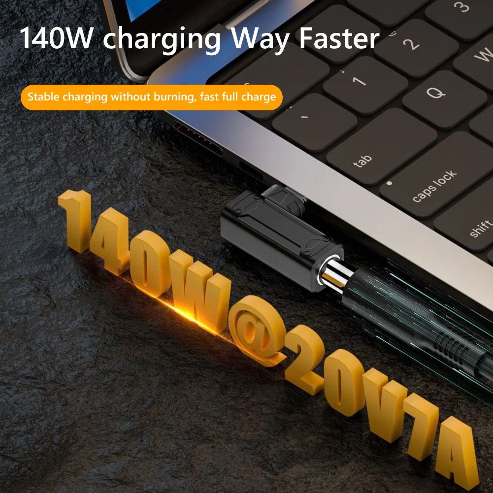 Разъем питания PD 140 Вт для ноутбука, адаптер питания постоянного тока в USB C, конвертер 5 В, 9 В, 20 в, адаптер для быстрой зарядки для MacBook, Huawei, Hp, планшетов