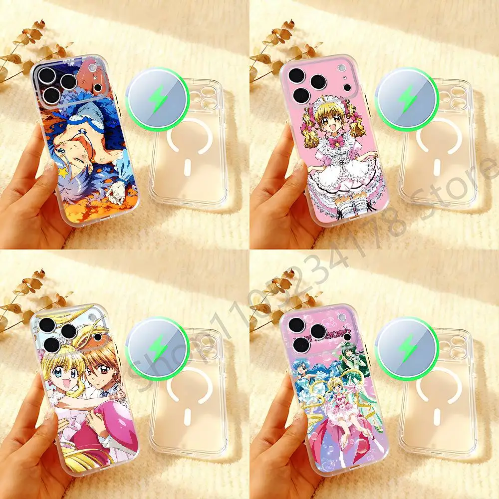 

Mermaid Melody Pichi Pitch For iPhone 11,12,13,14,15,17,16,Pro,Plus,E,Max,Air,Mini Clear Magnetic Frosted Cover