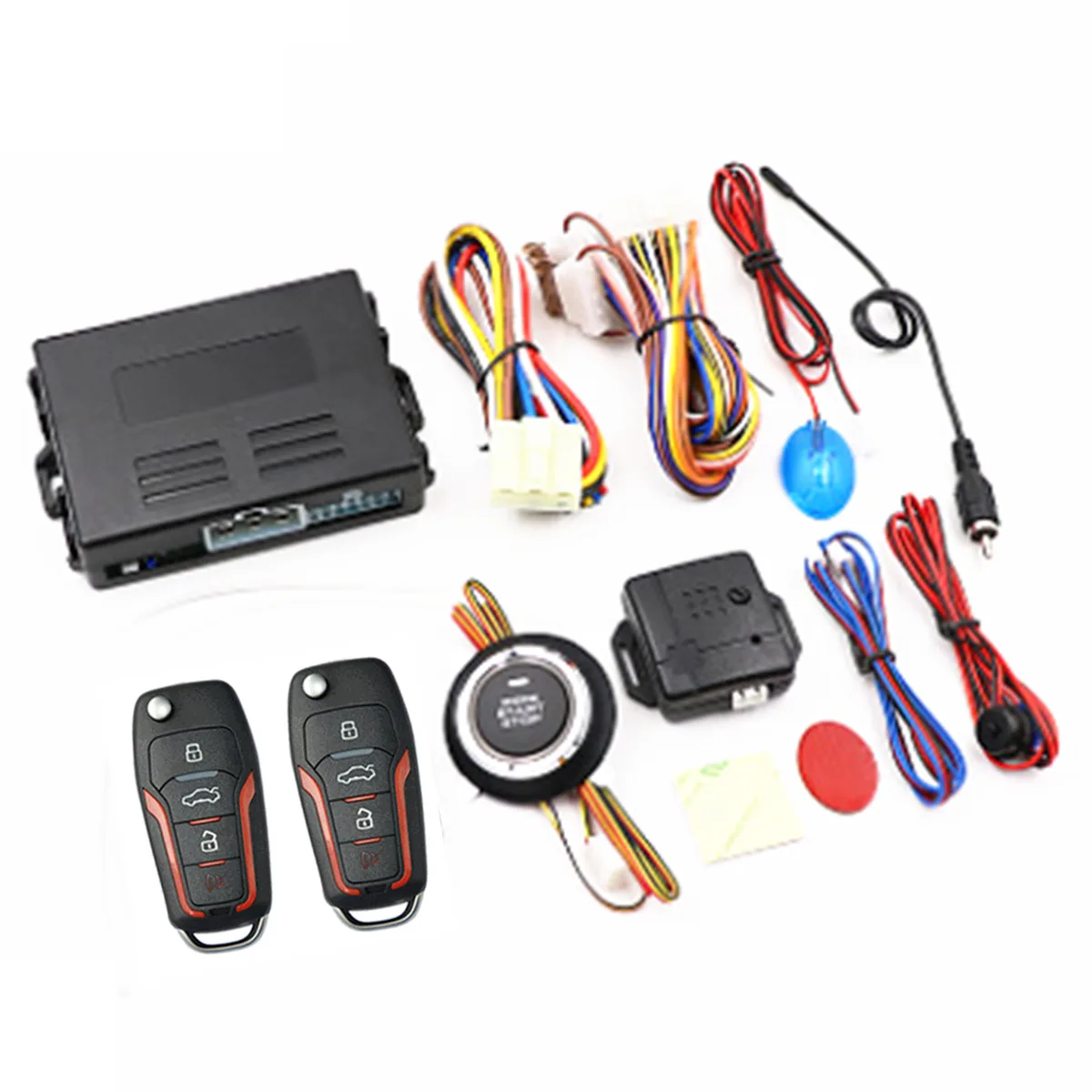 Universal 12V Car Keyless Entry Engine Start Alarm System Push Button Start/Stop Start switch