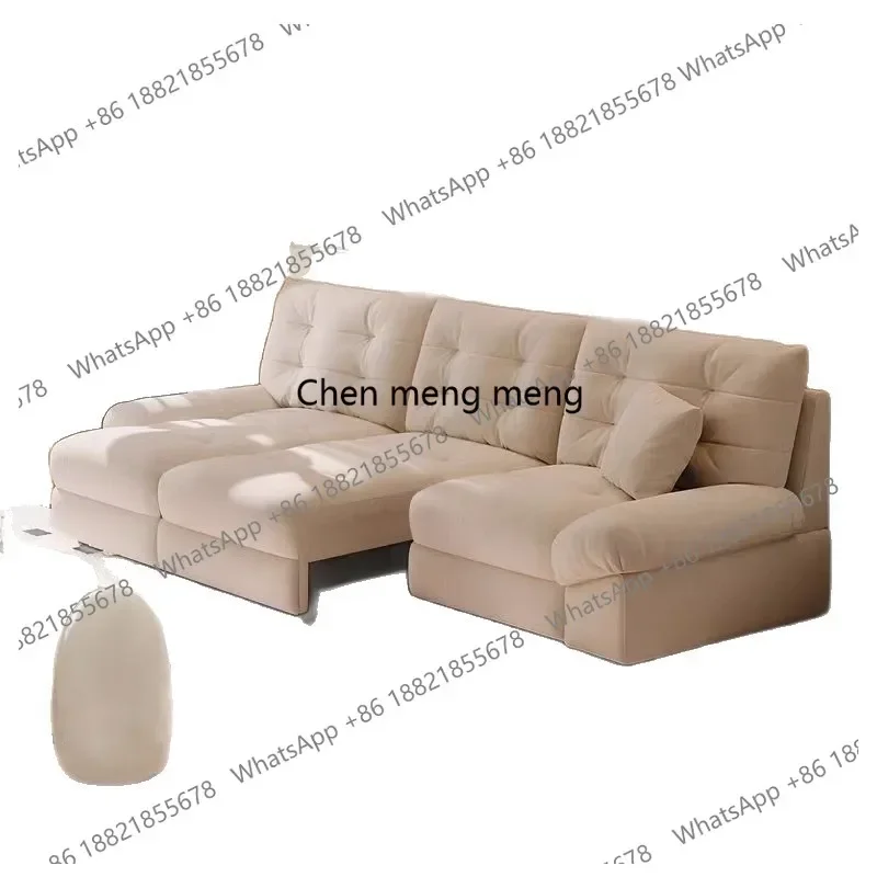 M138Sofa new type of retractable sofa, living room cat catching cloth multifunctional electric cream wind fabric sofa bed