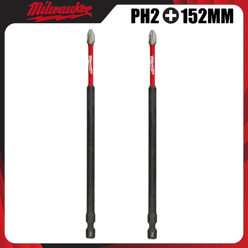 Milwaukee PH2 152MM Impact Bit Shockwave 2PCS 1/4