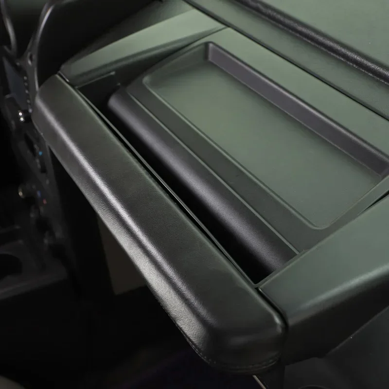 

1Pcs ABS Black For Hummer H2 2003-2007 Car Interior Co-pilot Dashboard Handle Storage Box Mobile Phone Tray Molding Accessories