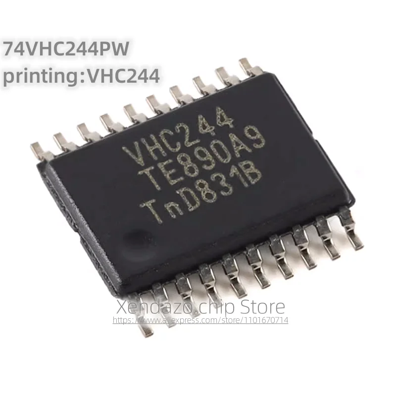 10pcs/lot 74VHC244PW printing VHC244 TSSOP-20 package Original genuine Eight channel buffer chip