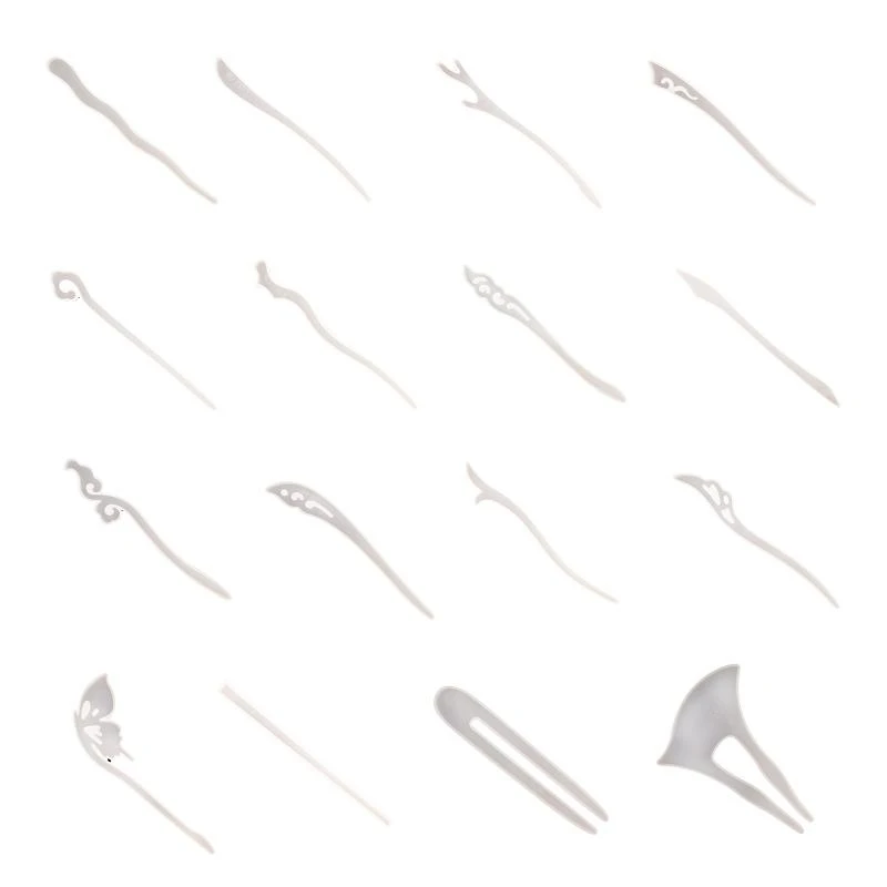 

16 шт. Барретте для волос Clip Силиконовая эпоксидная смола плесень