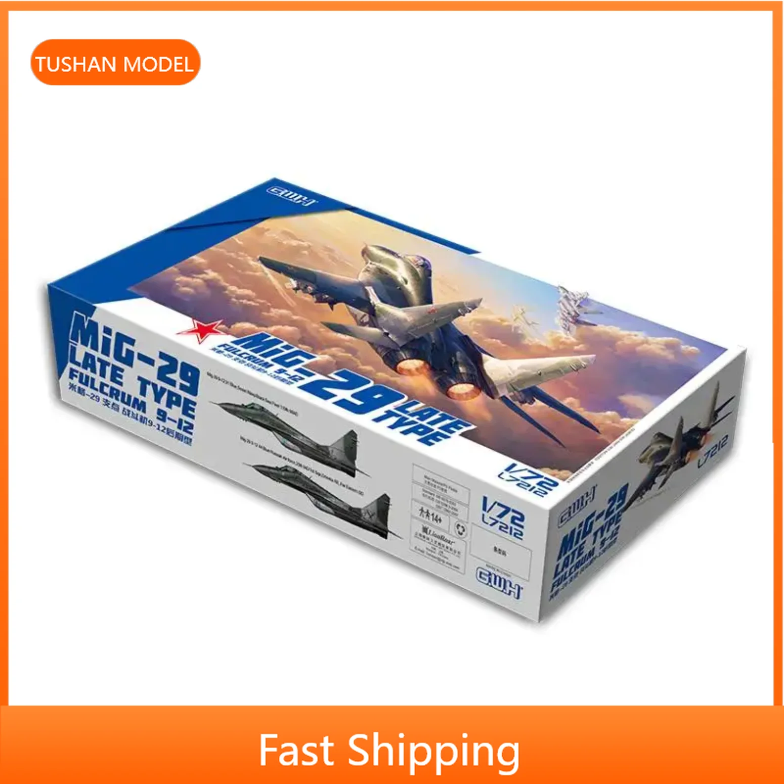 تجميع هجوم الطائرات مقياس أطقم منمذجة L7212 مقياس 1:72 Mig-29 Fulcrum 9-12 أواخر TypeBy Great Wall Hobby