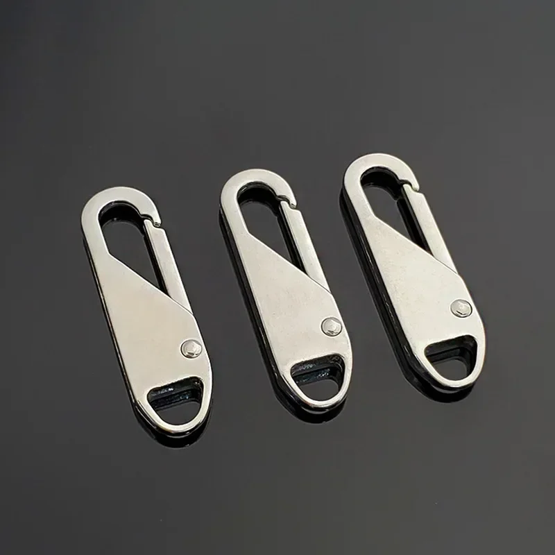 3pcs Detachable Zipper Pulls for Bags Backpacks Bookbags Silver Gun Metal Color Bag Accessories Functional Tag