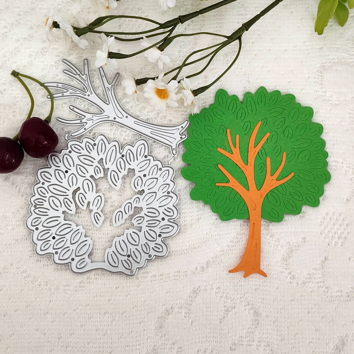 Trees and Leaves Card Cutting Dies Stencils For DIY Scrapbooking Decorative Embossing Handcraft Die Cutting Template