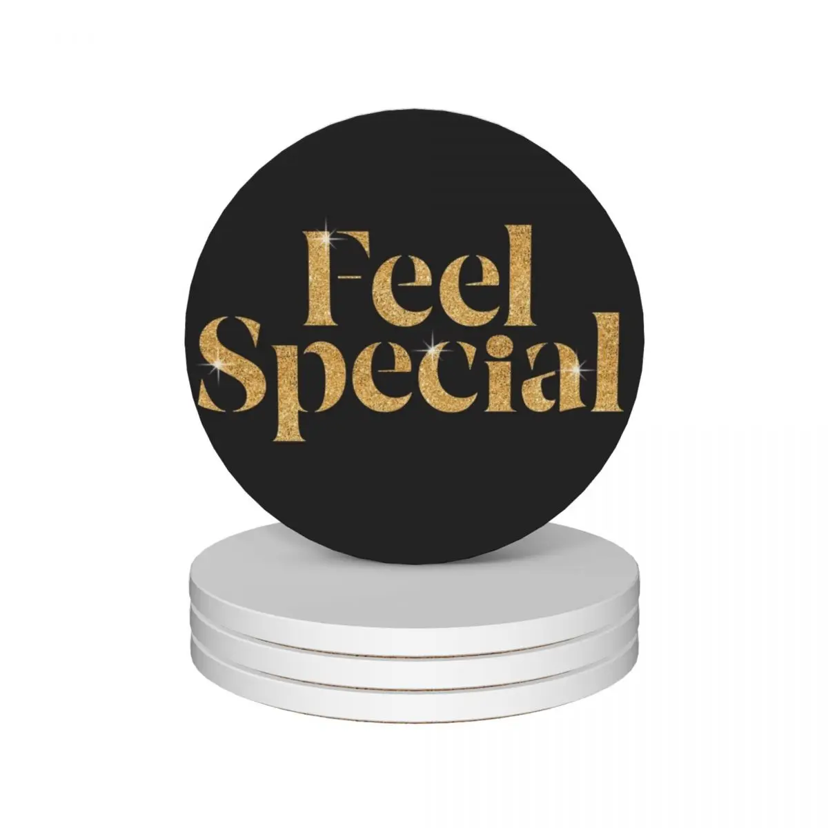 TWICE, Feel Special logo Ceramic Coasters (Set of 4) mat for dishes cute cup Coasters