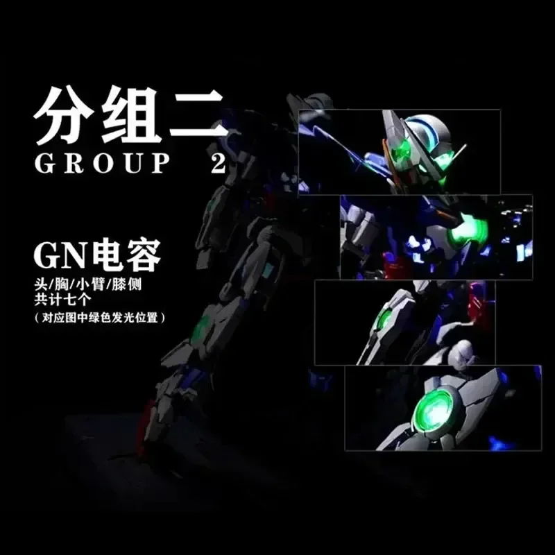 Kosmos PG 1/60 GN-001 Exia Phantom Light Group LED  Accessory Package Assembly Action Toy Figures Collectibles Gifts