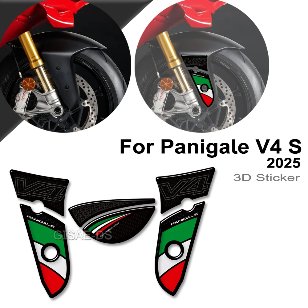 

For Panigale V4S V4 S 2025 Motorcycle Protector Tank Pad Side Fuel Oil Kit Knee Fairing Fender Stickers Decals