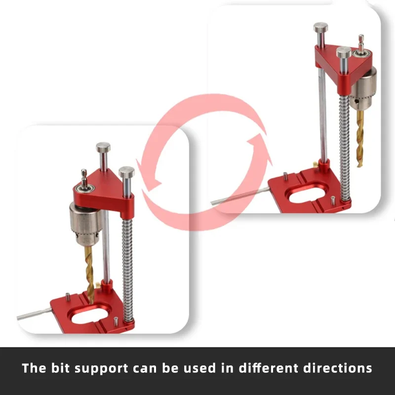 Imagem -04 - Carpintaria Localizador de Perfuração Brocas Multifuncionais Metal Broca Titular Perfurador Abridor de Buraco Template Drilling Jig Tool